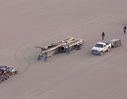 ThrustSSC is recovered after the second run