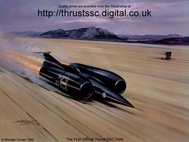 ThrustSSC at Black Rock Wallpaper