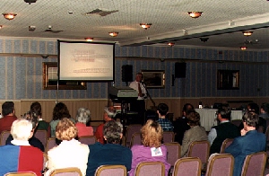 Glynne Bowsher presenting at the Open Day
