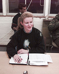 Operations Control during runs, Jayne Millington, at the debrief