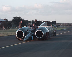 ThrustSSC is returned to Q Shed