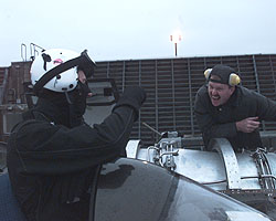 Nick Dove discusses the test with Andy Green