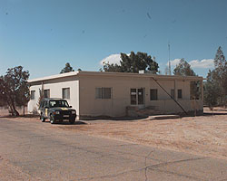 One of the team houses and a Discovery