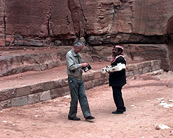 Video expert John Price haggling over some jewellery