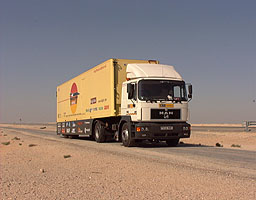 The MAN and Pit Station en route to the Desert Pits