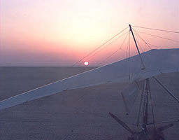 Sunrise over the desert