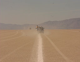 Lining the Black Rock Desert