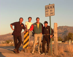 Richard Noble, Craig Breedlove, Andy Green and Art Arfons