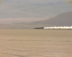 ThrustSSC slows on Run 55