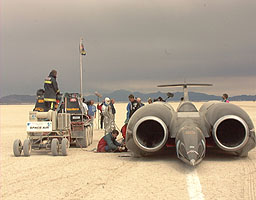 Preparing ThrustSSC for the run
