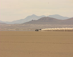 ThrustSSC making a northbound run