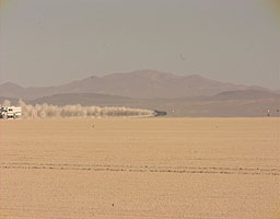 ThrustSSC making a southbound run