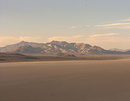 The hills around the Black Rock Desert in the evening