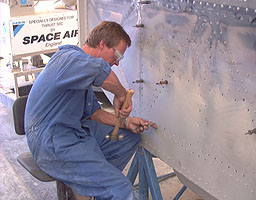 Rob Hemper replacing rivets