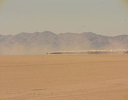 ThrustSSC makes a supersonic Run 65