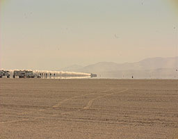 ThrustSSC makes a supersonic Run 66
