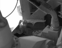 The damaged bracket