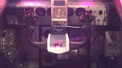 ThrustSSC's lower instrument panel