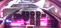ThrustSSC's upper instrument panel